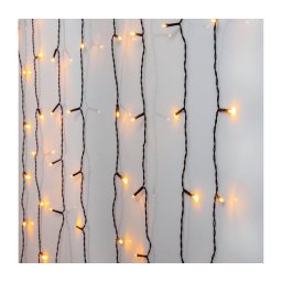 Perdea LED de Crăciun de exterior Eglo 410828 GOLDEN 80xLED 1,3m IP44 alb cald