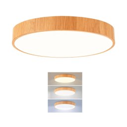 Brilagi Plafonieră LED POOL, 36 W, 230 V, 3000/4000/6000 K, diam. 30 cm, decor lemn