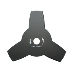 Disc metalic stea pentru motocoasa/trimmer, Thor, 3 dinti, 255x25.4x2 mm