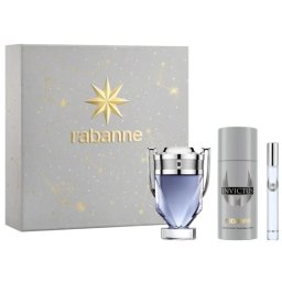 Paco Rabanne Invictus Set cadou pentru bărbați 100 ml EDT + 150 ml deodorant spray + EDT 10 ml
