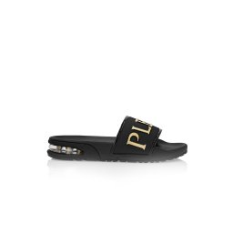 PLEIN SPORT Șlapi PACS USG0028 SXV022N 0202 black / black