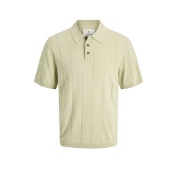 JACK & JONES Polo Jprblawilliam Structure Knit Ss 12291042 14-6308 TCX alfalfa