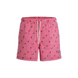 JACK & JONES Costum de baie Jpstmaui Breeze Mini Stripe 12291425 19-1664 TCX true red