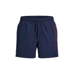 JACK & JONES Costum de baie Jpstmaui Wave Logo Swim Reg 12291391 19-3923 TCX navy blazer