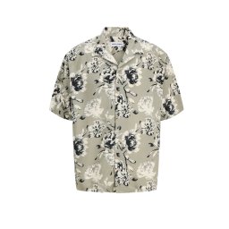 JACK & JONES Cămaşă Jjjeff Monochrome Aop Resort Ss 12289980 17-0613 TCX vetiver