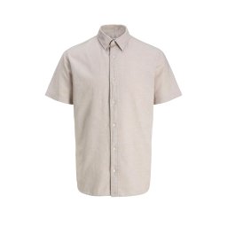 JACK & JONES Cămaşă Jjebreeze Linen S/S 12288590 16-1305 TCX string
