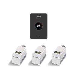 7736701394 EasyControl Set CT 200 B. Set ce conține 3 capete termostatice, 1 termostat de cameră, negru