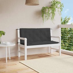 Perna banca de gradina, negru, 120x(50+50)x7cm, material oxford GartenMobel Dekor