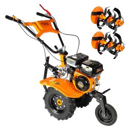 Motocultor Detoolz 8 CP 212cc pe benzina 4T, 3 viteze, cu roti 400-8