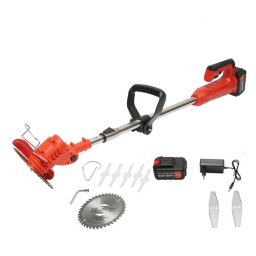 Motocoasa, trimmer, pentru tuns iarba, electric, cu acumulator 21V Litiu, 3000 mAh, incarcator si accesorii GartenVIP DiyLine