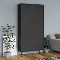 Sifonier, antracit, 90x50x180 cm otel GartenMobel Dekor