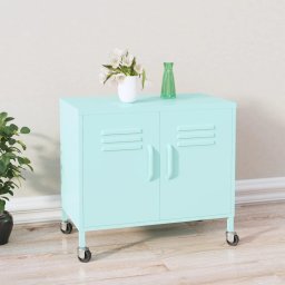 Dulap de depozitare, verde menta, 60x35x56 cm, otel GartenMobel Dekor
