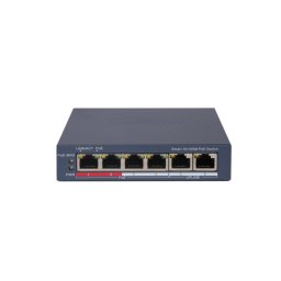Switch smart PoE Hikvision DS-3E1106P-EI, 6 porturi, 60W, management