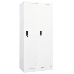 Sifonier, alb, 80x50x180 cm, otel GartenMobel Dekor