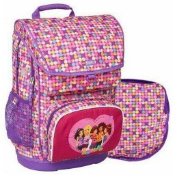 Ghiozdan LEGO Friends Confetti Maxi pentru scoala + Geanta Sport, set de 2 piese (20013-1814)