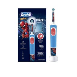 Oral-B Vitality PRO Kids Spiderman Electric Toothbrush, Blue