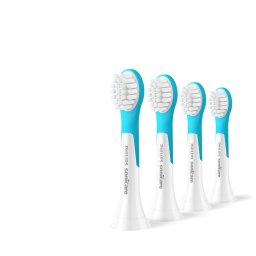 Philips HX6034/90 Sonicare For Kids3+ Replacement brush heads, 4 bucati, Alb/Albastru