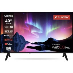 Televizor LED Allview 101 cm (40") 40WiPlay6301-F, Full HD, Smart TV, WiFi, CI+, Negru