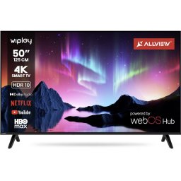Televizor LED Allview 127 cm (40") 50WiPlay6301-U, Ultra HD 4K, Smart TV, WiFi, CI+, Negru