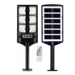 Lampa stradala LED solara cu panou fotovoltaic telecomanda 100W cu 6 casete