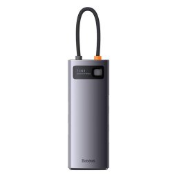 7in1 Metal Gleam Series USB-C la 3x USB 3.0 +HDMI+USB-C PD+VGA+Ethernet RJ45