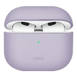 Husă telefon UNIQ Lino 3 gen. Silicone lawendowy/lavender, Silicon pentru AirPods