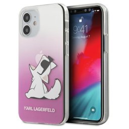 Husa Karl Lagerfeld KLHCP12SCFNRCPI iPhone 12 mini 5,4" różowy/pink hardcase Choupette Fun