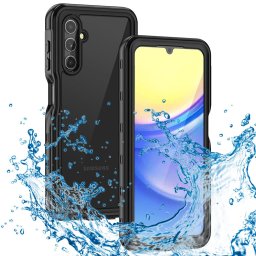 Husa Husa pentru Samsung Galaxy A15 4G / A15 5G - ShellBox Waterproof IP68 Case - Black