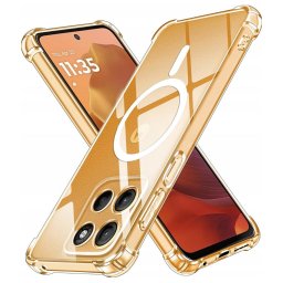 Husa Husa pentru Motorola Moto G15 / G15 Power - Techsuit Shockproof Clear Silicone MagSafe - Clear