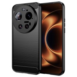 Husa Husa pentru Xiaomi 17 Ultra - Techsuit Carbon Silicone - Black