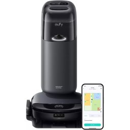 Aspirator robot EUFY Omni S1 T2071G11, Capacitate rezervor 2.5l, 8000 Pa, Negru