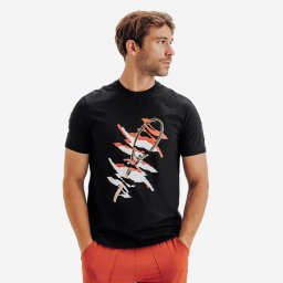 Tricou de tenis TTS Soft Negru Bărbați