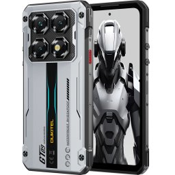 Telefon rugged Oukitel WP60, 5G, 7.2 IPS 120Hz, Dimensity 7025, 8GB RAM, 256GB, NFC, Android 15, Silver
