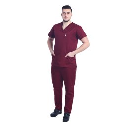 Costum medical barbati grena unisex