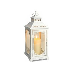 Felinar decorativ ROSEHILL, 40 cm, alb