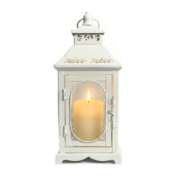 Lanternă decorativă ROSEHILL, 27,5 cm, albă
