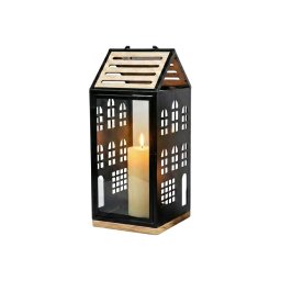 Felinar decorativ HOME, 34,5 cm, negru/bej