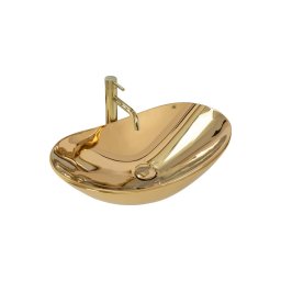 REA-U4545 - Lavoar pentru blat ROYAL, 36 x 60,5 cm, ceramică/auriu