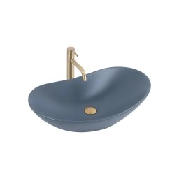 REA-U6373 - Lavoar ROYAL pentru blat, 35,5 x 61,5 cm, ceramică, albastru