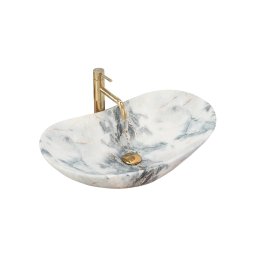 REA-U8742 - Lavoar pentru blat ROYAL 36x60,5 cm ceramică/alb/imitație de piatră