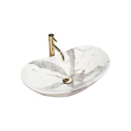 REA-U6502 - Lavoar pentru blat ROYAL 36 x 60,5 cm, ceramică/decor marmură