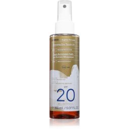 Korres Aegean Bronze ulei uscat pentru a scoate in evidenta bronzul SPF 20 150 ml