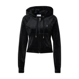 Juicy Couture Hanorac 'Madison' negru / argintiu