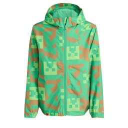 ADIDAS TERREX Geacă outdoor 'Minecraft' maro deschis / verde limetă / verde deschis