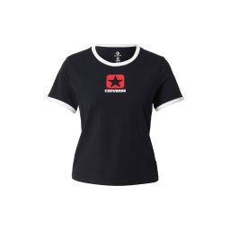 CONVERSE Tricou roșu / negru / alb