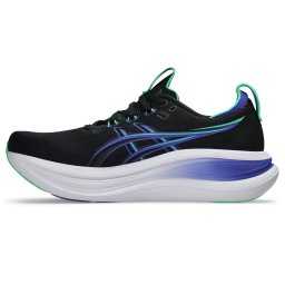 ASICS Sneaker de alergat 'Gel-Nimbus 28' albastru / albastru aqua / verde neon / negru
