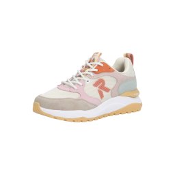 Rieker Sneaker low albastru fumuriu / gri deschis / roz / alb