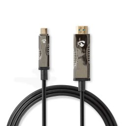 Cablu Nedis USB-C Tata la HDMI Tata AOC 5m Negru