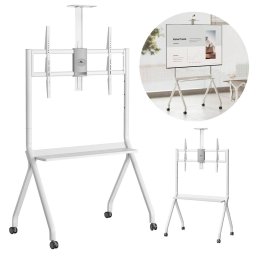 Suport TV MACLEAN 55-100inch 120kg/10kg VESA 900x600 MC-114 W Alb