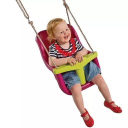 DeLux leagăn pentru bebeluși - violet-lime